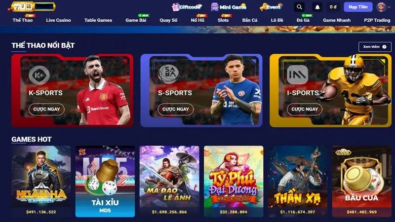 Kho game được đầu tư bài bản giữ chân người chơi