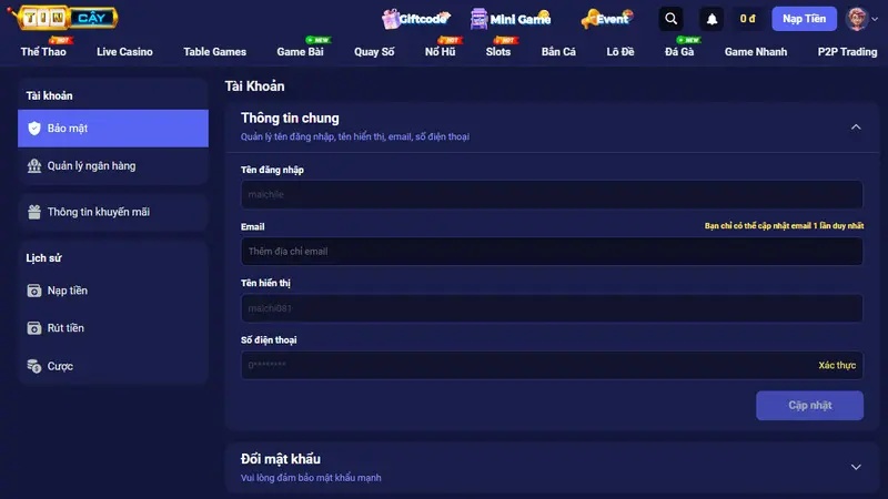 Thưởng ngay 100K khi đăng ký account thành công